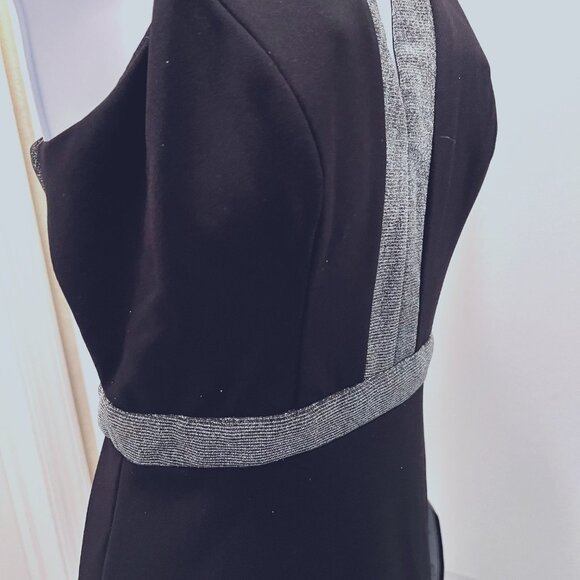City Studio Long Maxi Black & Silver Formal Dr.-NWT-Sz 3-Shine-Prom-Dance-Cruise - Picture 9 of 16